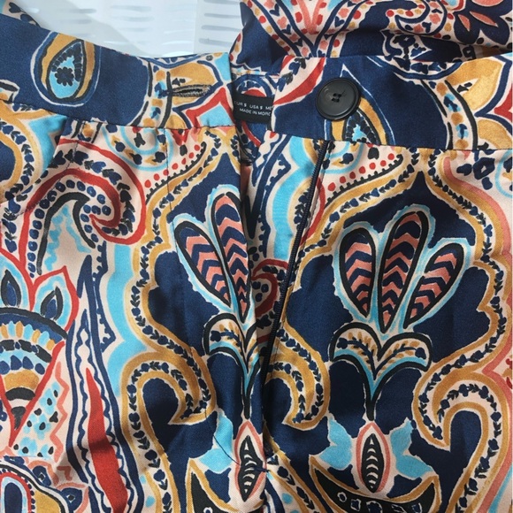 Paisley Print Wide-Leg Pants - Picture 9 of 10